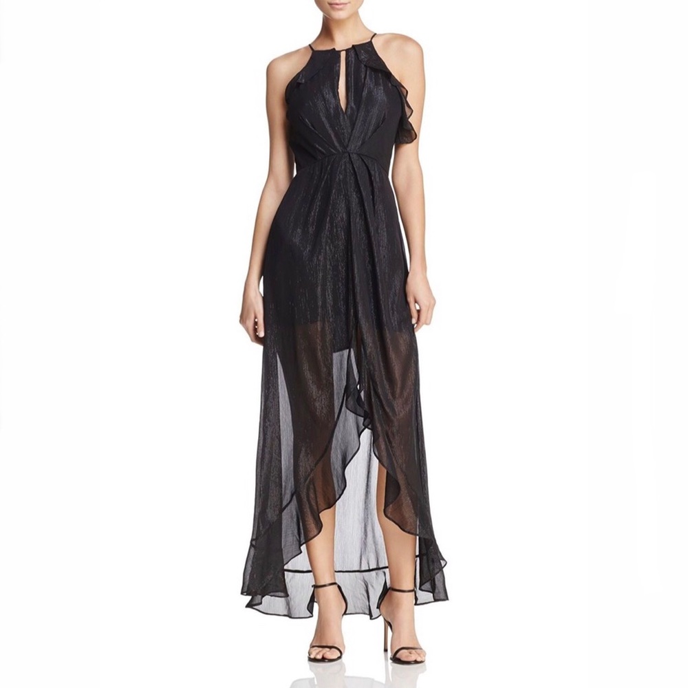 ASTR Arielle Chiffon Maxi Dress, XS